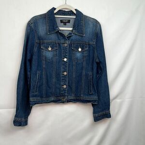 C’est Toi Black Label Blue denim jean jacket cotton size large EUC